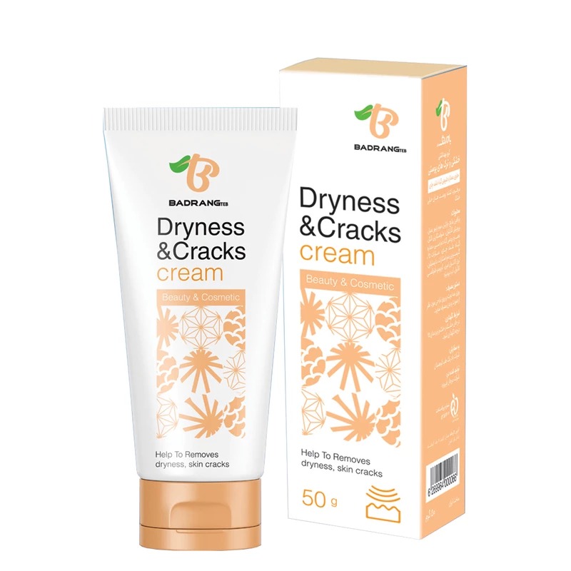 کرم رفع ترک پوست بادرنگ مدل Dryness&Cracks حجم 50 میلی لیتر کرم و روغن رفع ترک بدن طلایی