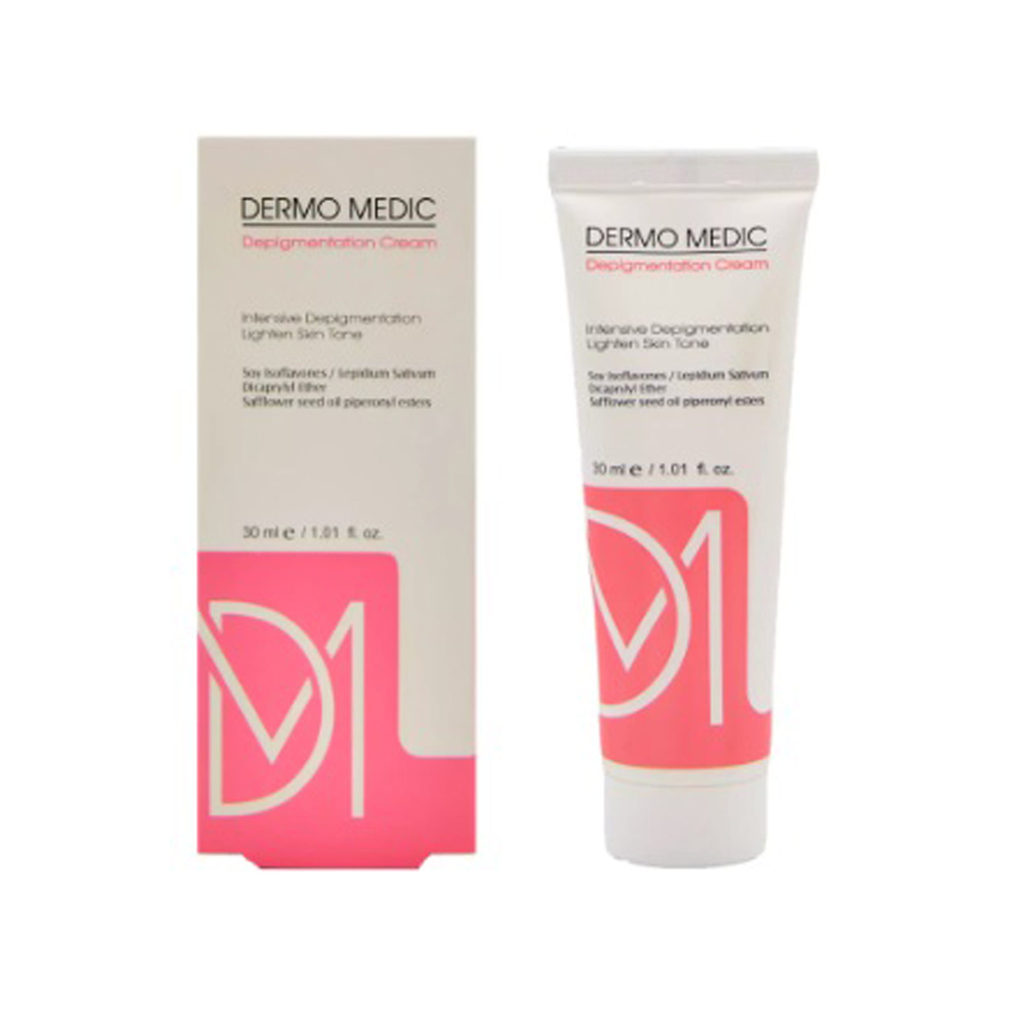 کرم ضد لک درمومدیک مدل Depigmentation Cream حجم 30 میلی لیتر کرم ضد لک طلایی