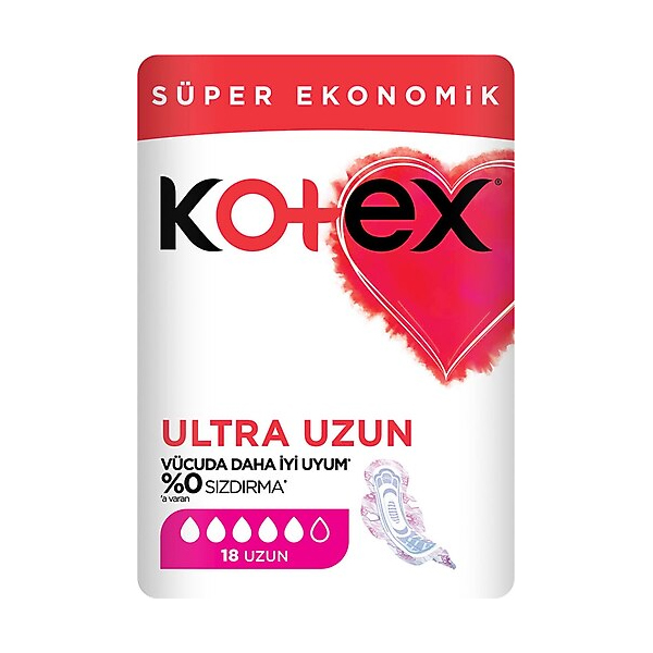 نوار بهداشتی کوتکس مدل Ultra Uzun بسته 18 عددی نوار بهداشتی طلایی