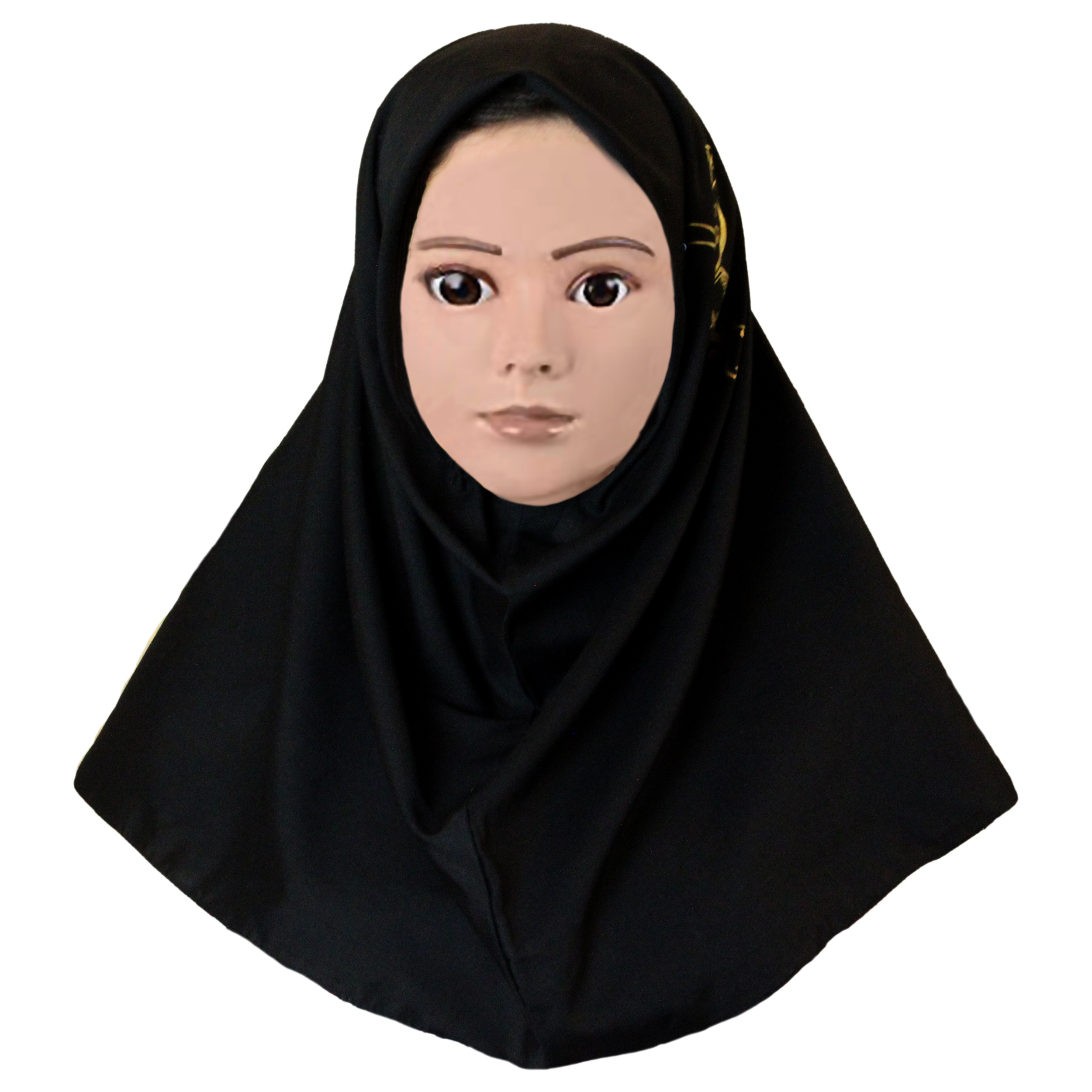 مقنعه شیکدو مدل شاپرک کد MGH03 مقنعه و پوشیه طلایی