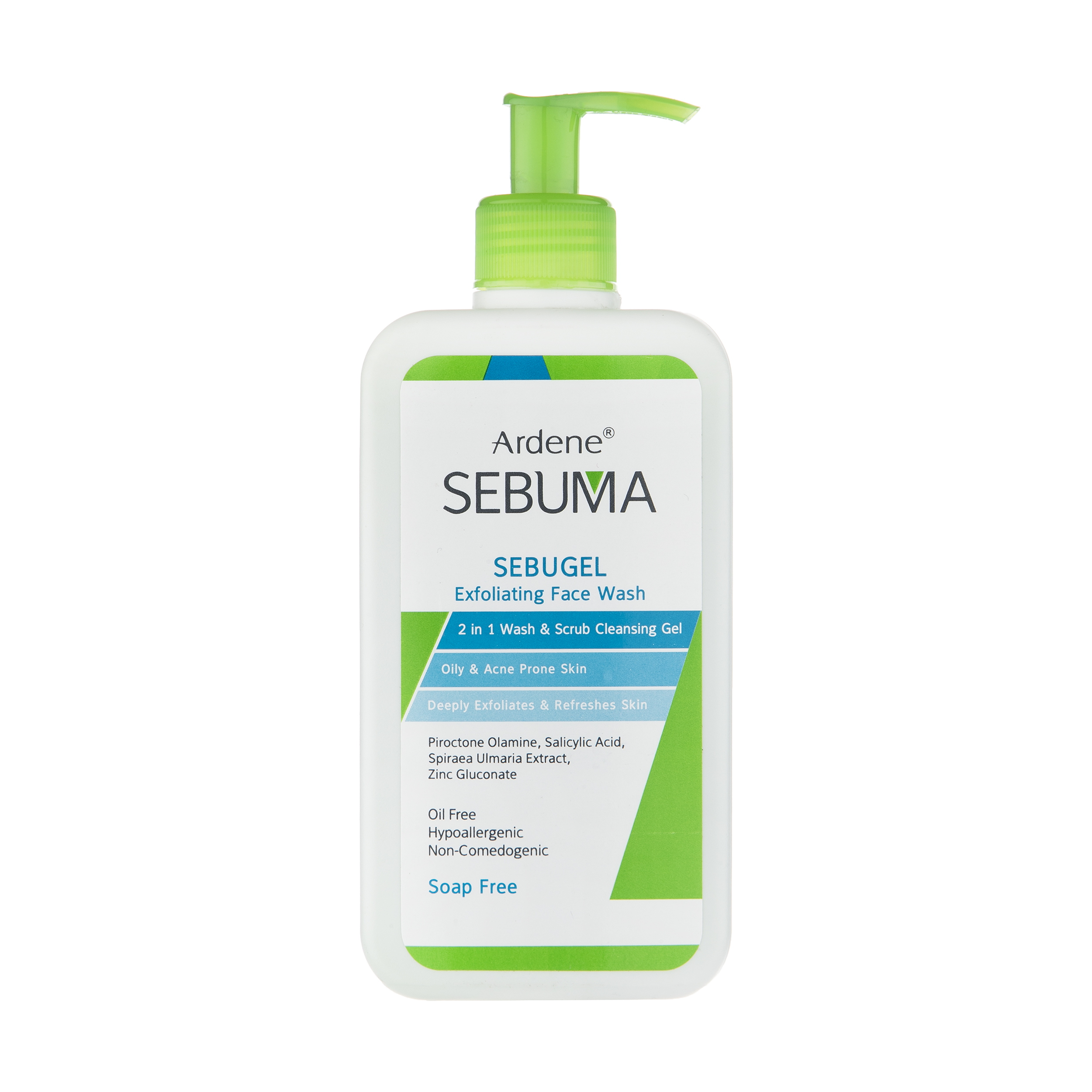 ژل لایه بردار آردن سبوما مدل SEBUGEL حجم 350 میلی لیتر کرم لایه بردار پوست طلایی