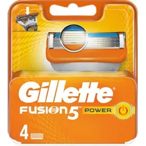 تیغ یدک ژیلت مدل 5 Fusion Power بسته 4 عددی تیغ و یدک اصلاح طلایی