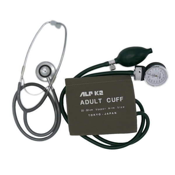 فشارسنج عقربه ای آلپیکادو مدل ALPK2 به همراه گوشی طبی مدل FT-801 فشار سنج طلایی