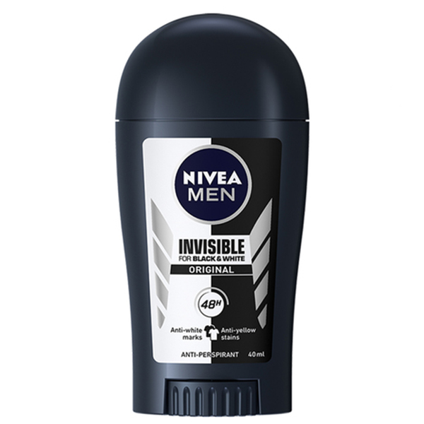 استیک ضد تعریق مردانه نیوآ مدل Invisible For Black And White حجم 40 میلی لیتر استیک ضد تعریق طلایی
