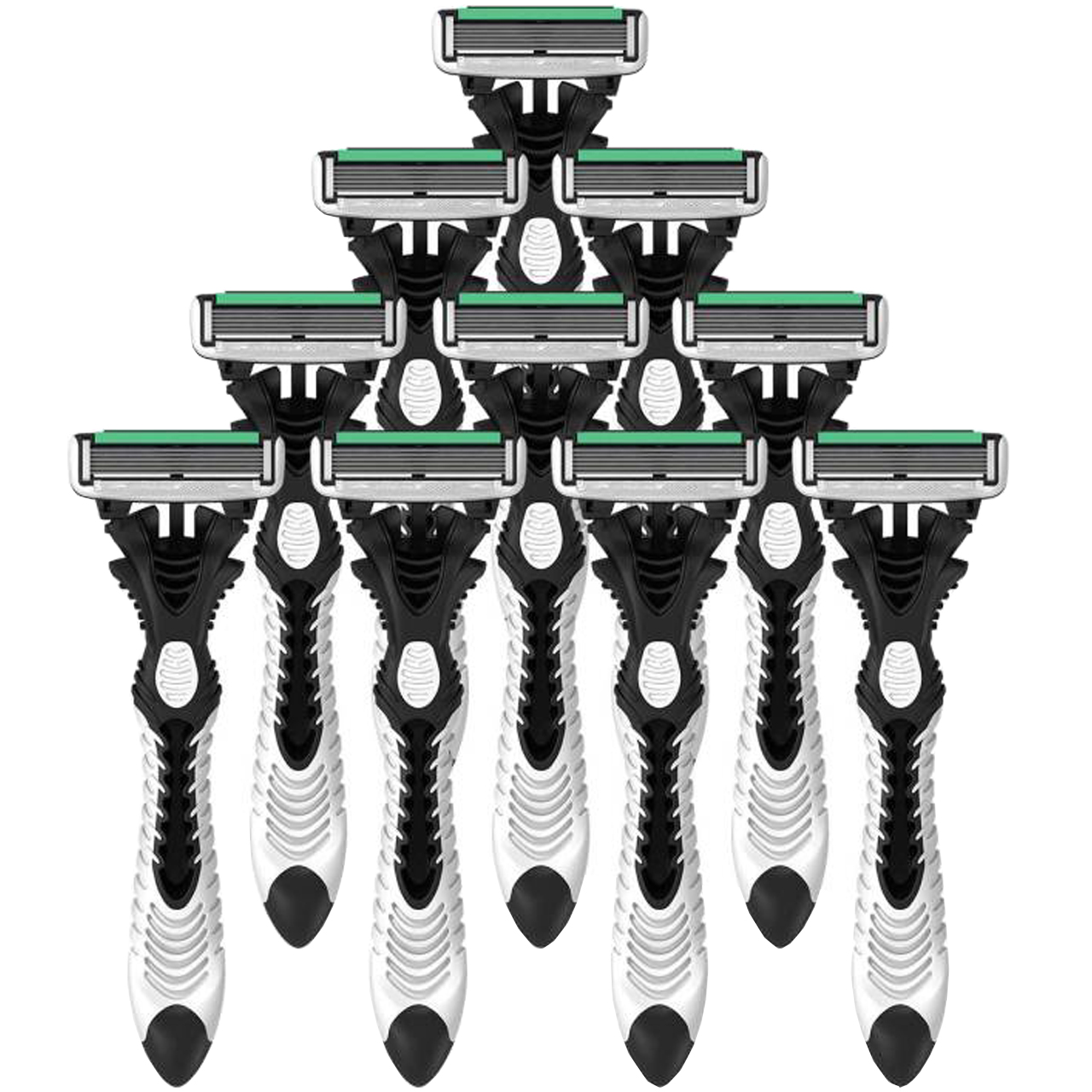 خود تراش دورکو مدل 6blade بسته 10 عددی تیغ و یدک اصلاح طلایی