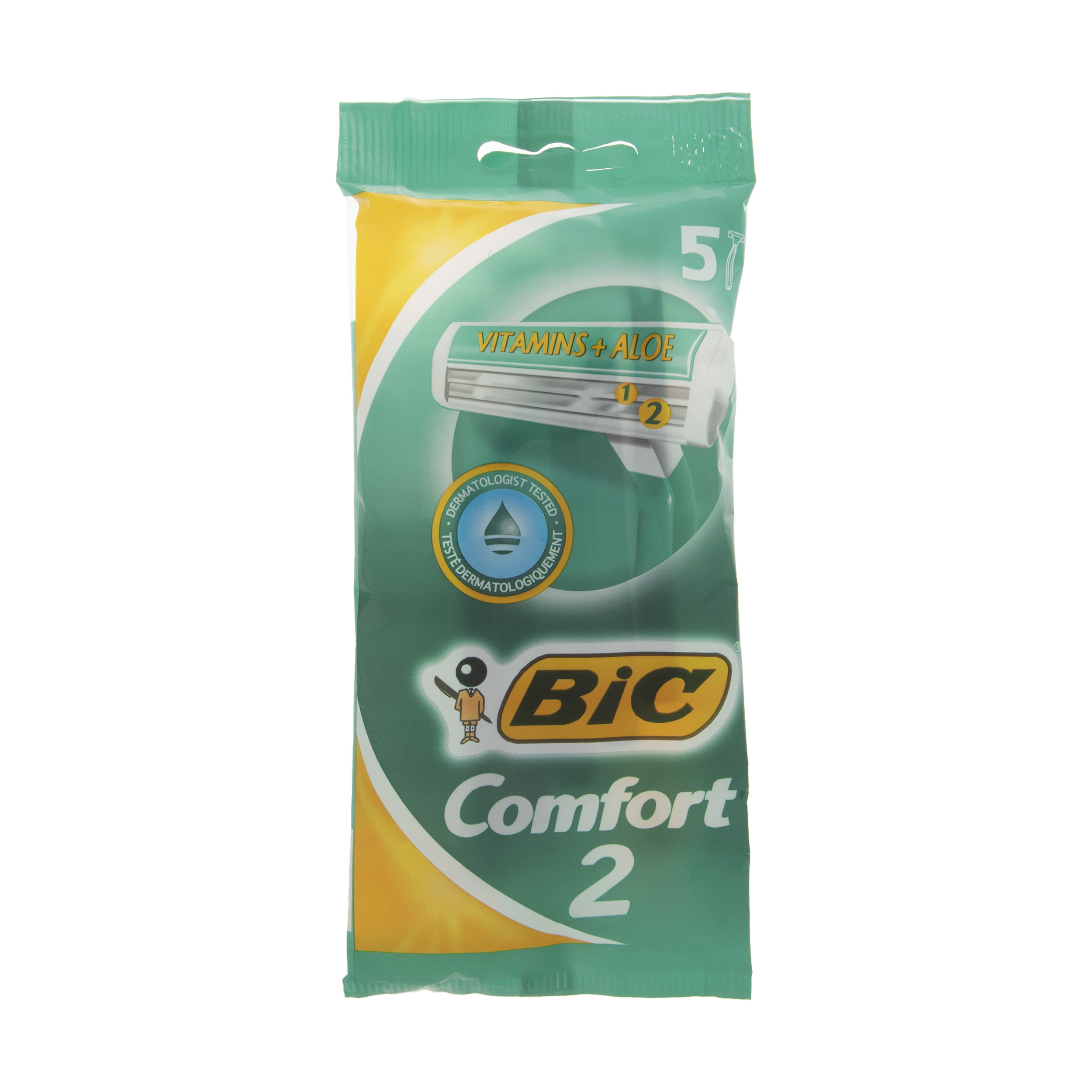 خودتراش بیک مدل Comfort بسته 5 عددی تیغ و یدک اصلاح طلایی