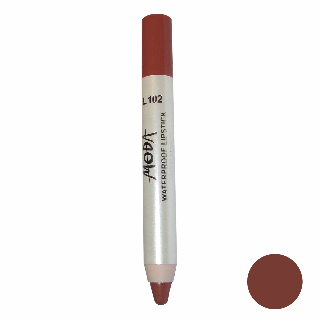 رژلب مدادی مودا مدل waterproof lipstick شماره L102 رژ لب مدادی طلایی