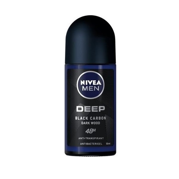 رول ضد تعریق مردانه نیوآ سری deep مدل Black Carbon حجم 50 میلی لیتر رول ضد تعریق طلایی