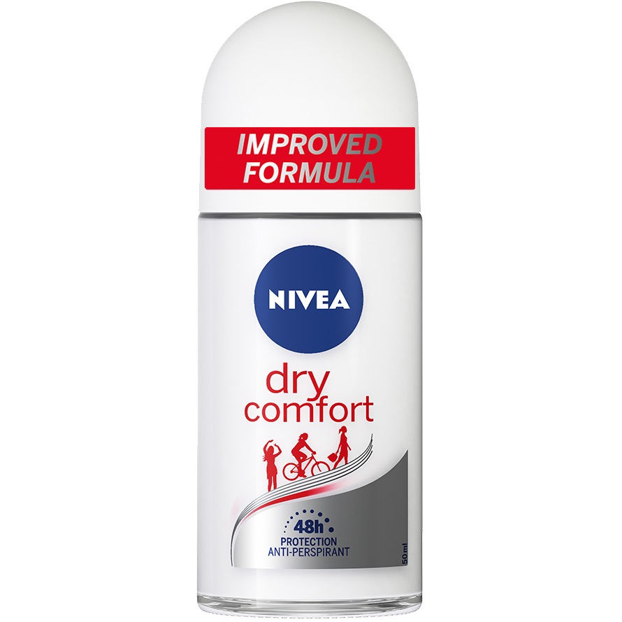 رول ضد تعریق زنانه نیوآ مدل Dry Comfort حجم 50 میلی لیتر رول ضد تعریق طلایی
