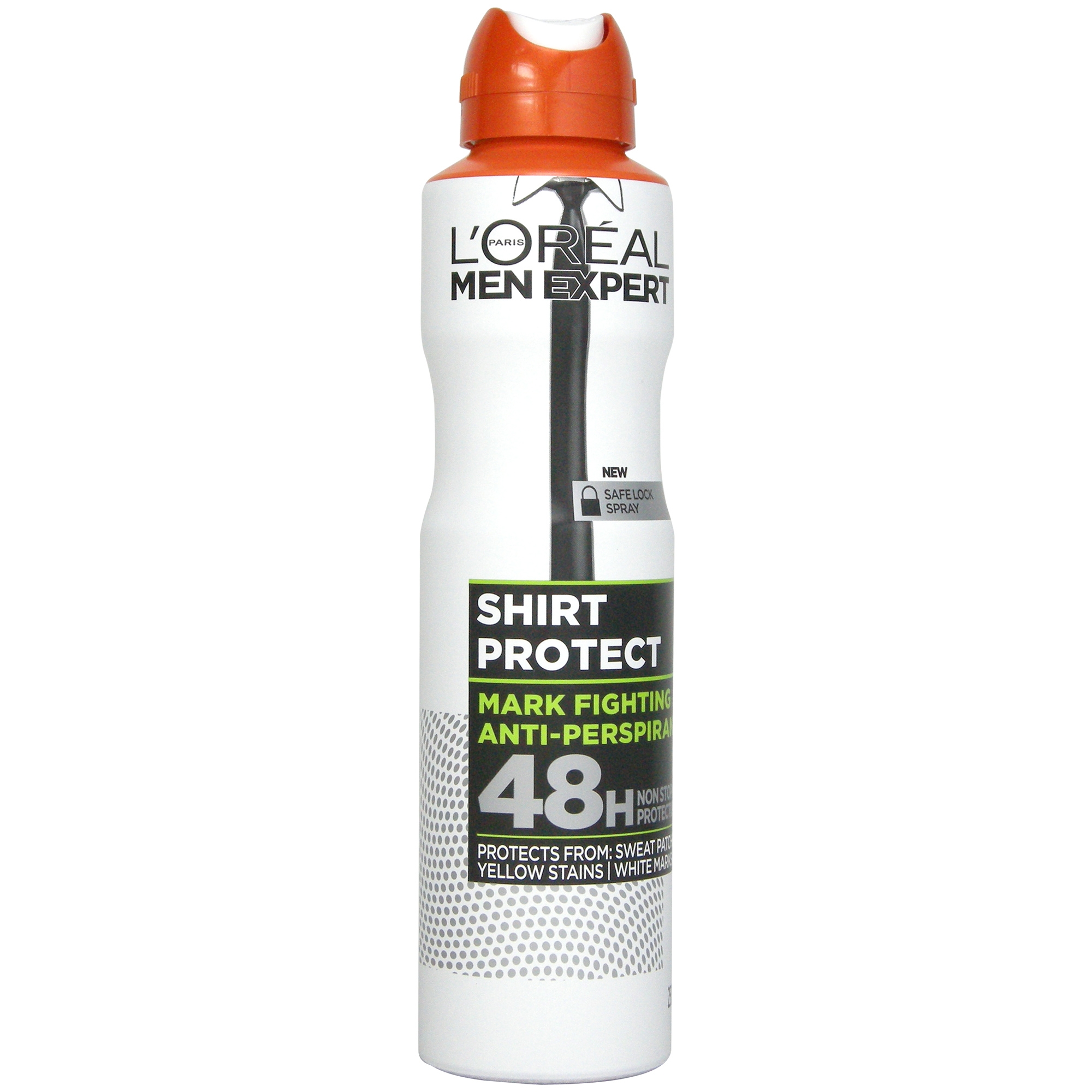اسپری ضد تعریق مردانه لورآل مدل Shirt Protect Antiperspirant حجم 250 میلی لیتر اسپری ضد تعریق طلایی