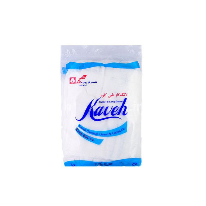 گاز غیر استریل کاوه مدل لانگ بسته 30 عددی باند و گاز طلایی
