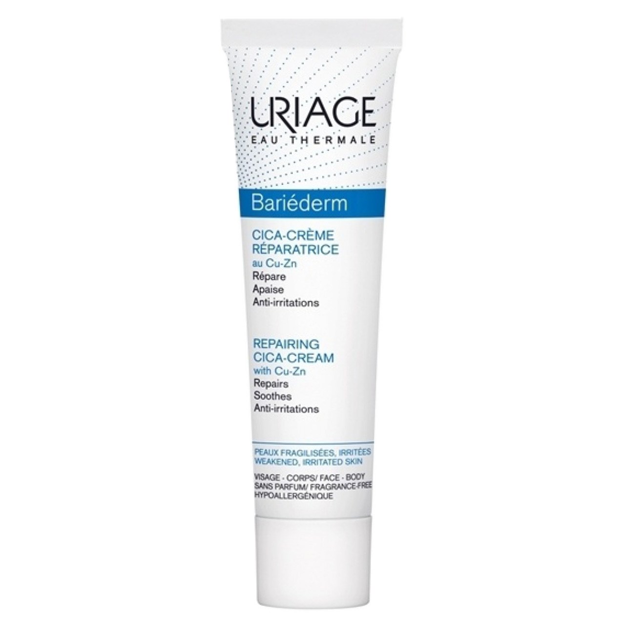 کرم ترمیم کننده پوست اوریاژ سری Bariederm مدل Cica حجم 40 میلی لیتر کرم و ژل ترمیم کننده طلایی