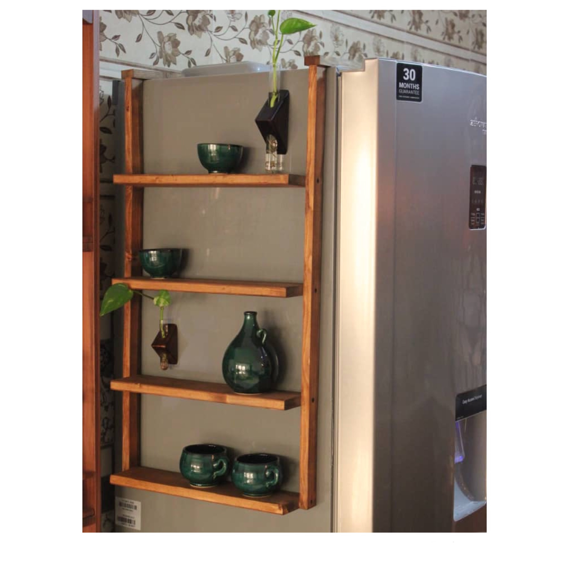 شلف دیواری مدل w1411 شلف و طبقه طلایی