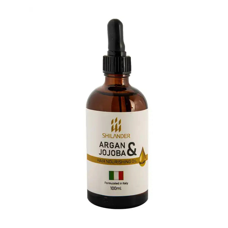 روغن تقویت کنده مو شیلاندر مدل Argan Jojoba حجم 100 میلی لیتر تقویت کننده مو طلایی