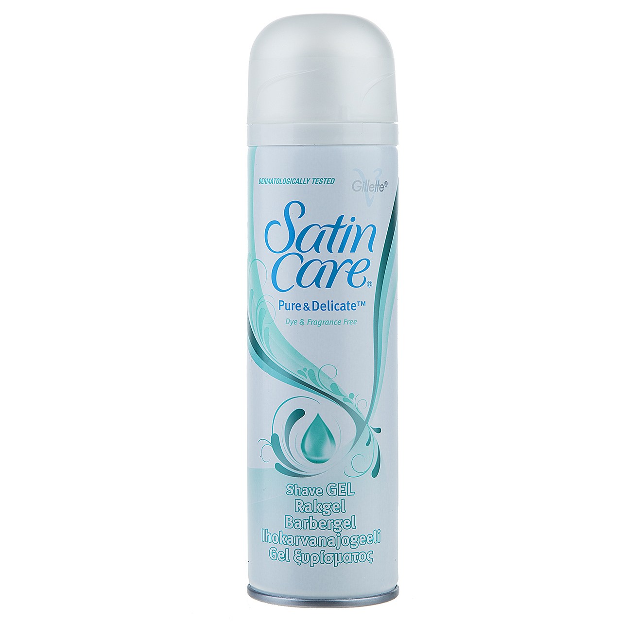 ژل اصلاح زنانه ژیلت سری Satin Care حجم 200 میلی لیتر ژل و فوم اصلاح طلایی