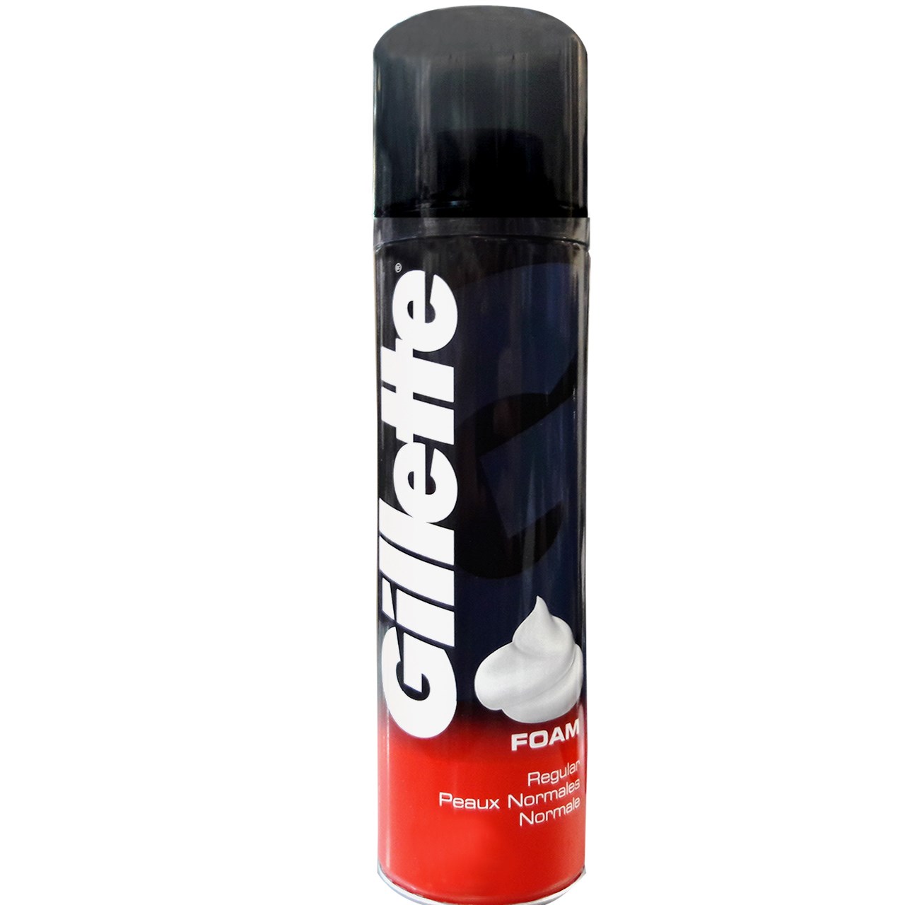فوم اصلاح ژیلت سری REGULAR 200 Ml ژل و فوم اصلاح طلایی