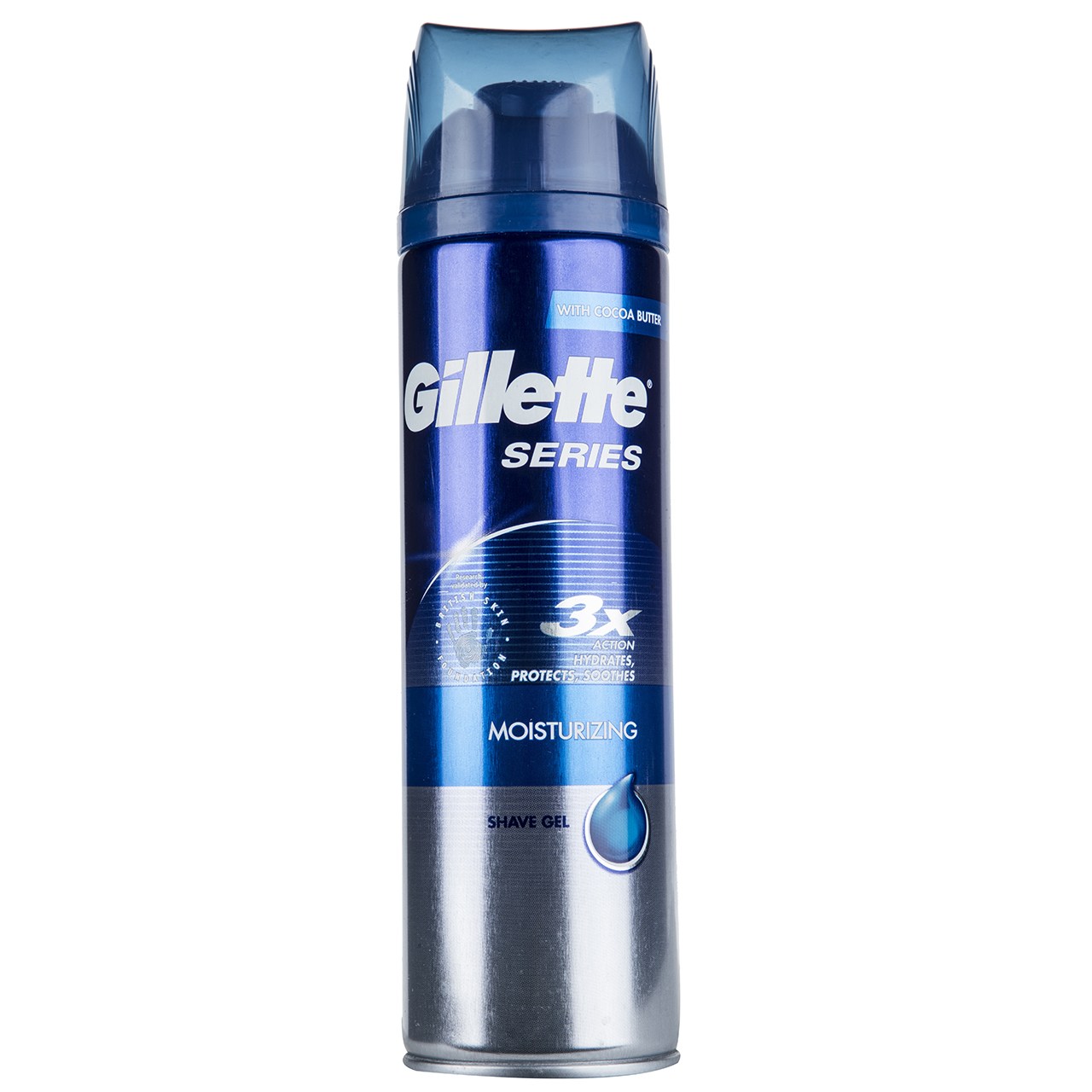 ژل اصلاح ژیلت سری 3X مدل Moisturizing حجم 200 میلی لیتر ژل و فوم اصلاح طلایی