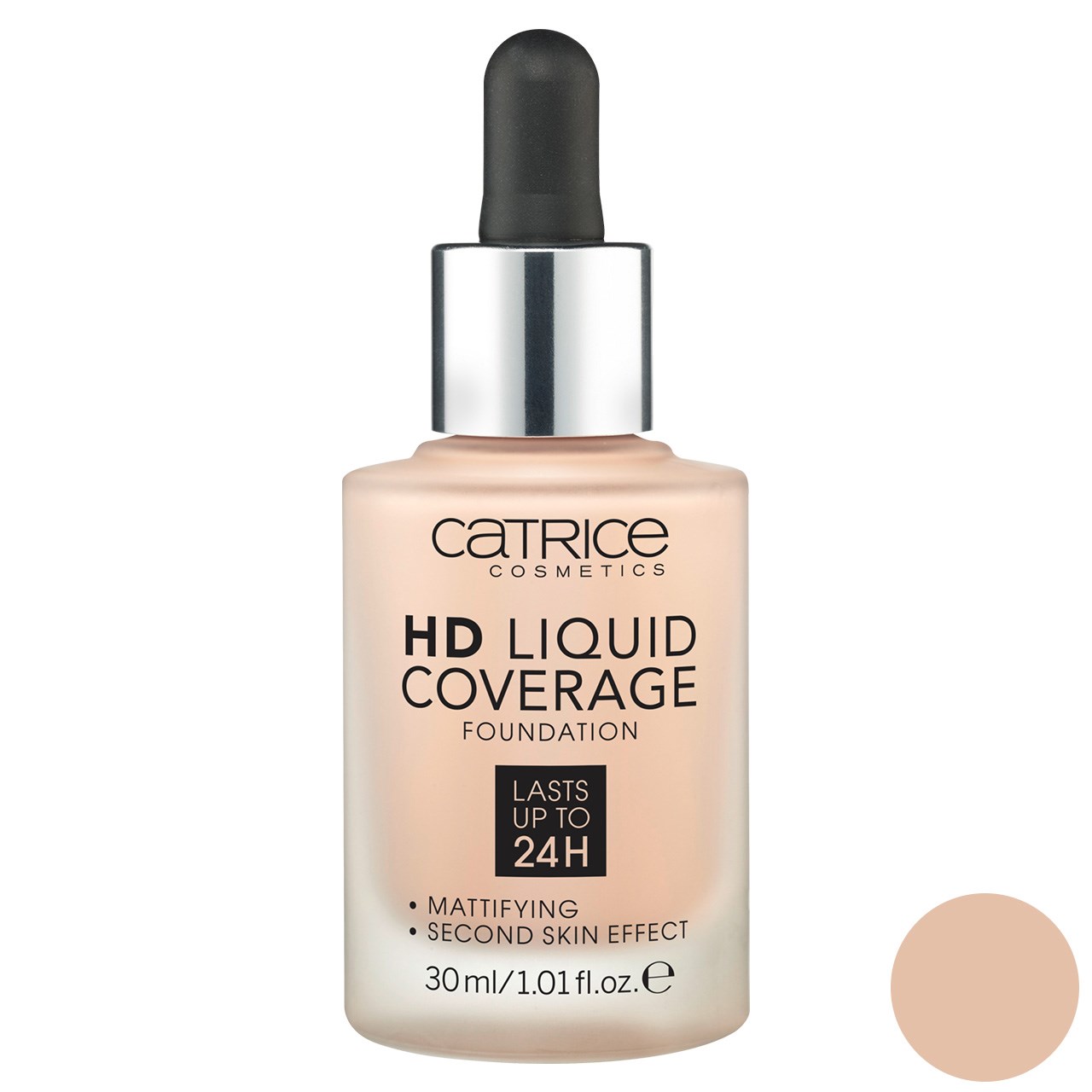 کرم پودر کاتریس سری HD مدل Liquid Coverage شماره 010 کرم پودر طلایی