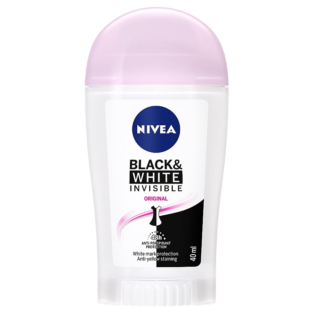 استیک ضد تعریق زنانه نیوآ مدل invisible Black and white orginal حجم 40 میلی لیتر استیک ضد تعریق طلایی