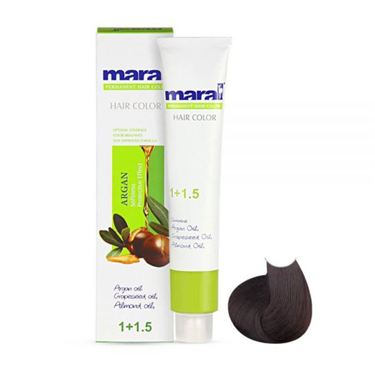 رنگ مو مارال سری طبیعی مدل مشکی قهوه ای شماره 2.0 رنگ مو طلایی