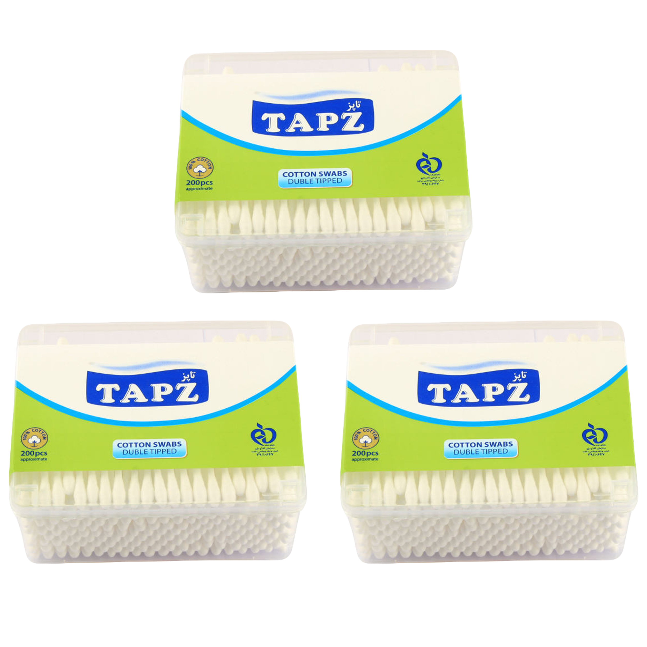 گوش پاک کن تاپز مدل A12  مجموعه 3 عددی گوش پاک کن طلایی