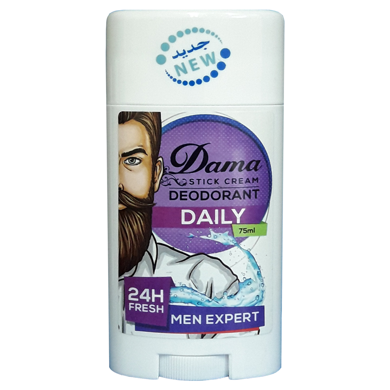 استیک ضد تعریق مردانه داما مدل Daily حجم 75 میلی لیتر استیک ضد تعریق طلایی