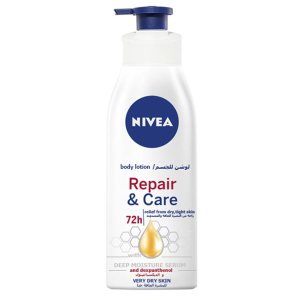لوسیون بدن نیوآ مدل Repair & Care حجم 400 میلی لیتر لوسیون و روغن بدن طلایی