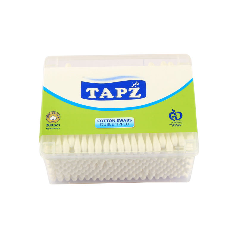گوش پاک کن تاپز مدل A12 بسته 200 عددی گوش پاک کن طلایی