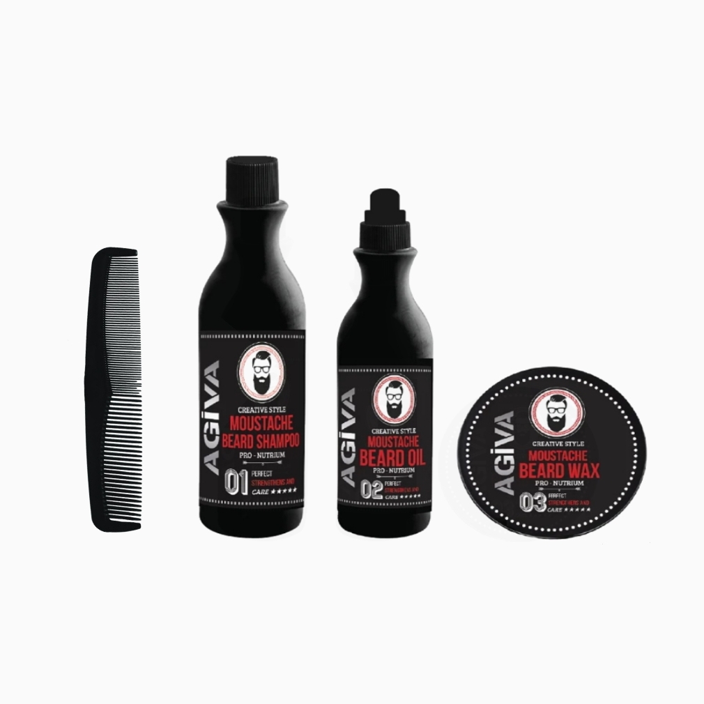 مجموعه مراقبت ریش و سبیل آگیوا مدل تقویت کننده حجم 180 میلی لیتر تقویت کننده مو طلایی