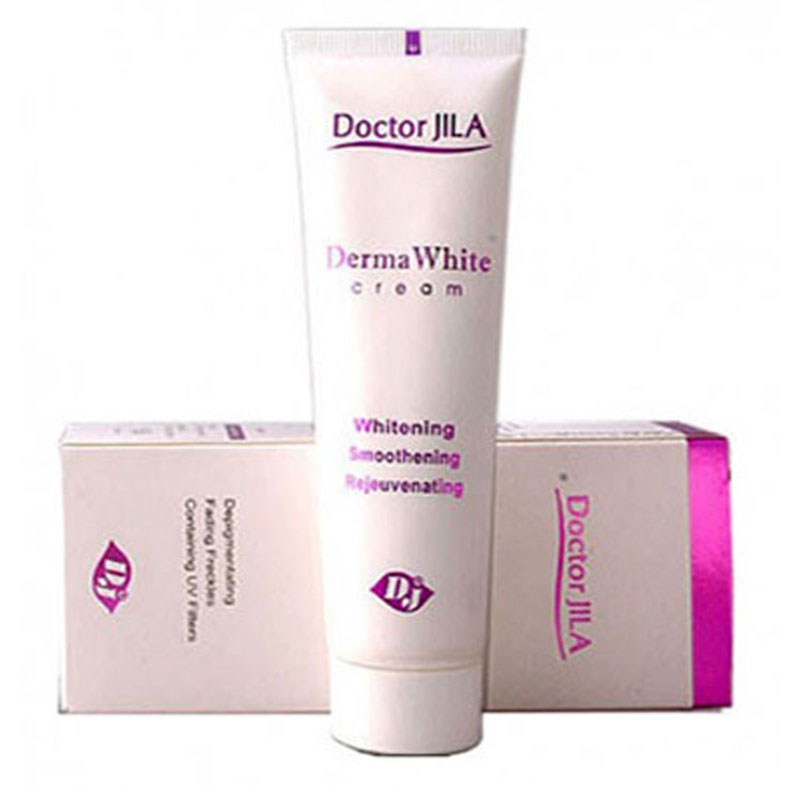 کرم ضد لک دکتر ژیلا مدل Derma White حجم 50 میلی گرم کرم ضد لک طلایی