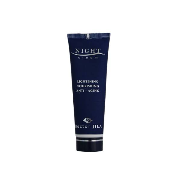 کرم ضد چروک شب دکتر ژیلا سری Anti Aging مدل Lightening And Nourishing حجم 50 میلی گرم کرم ضد چروک طلایی