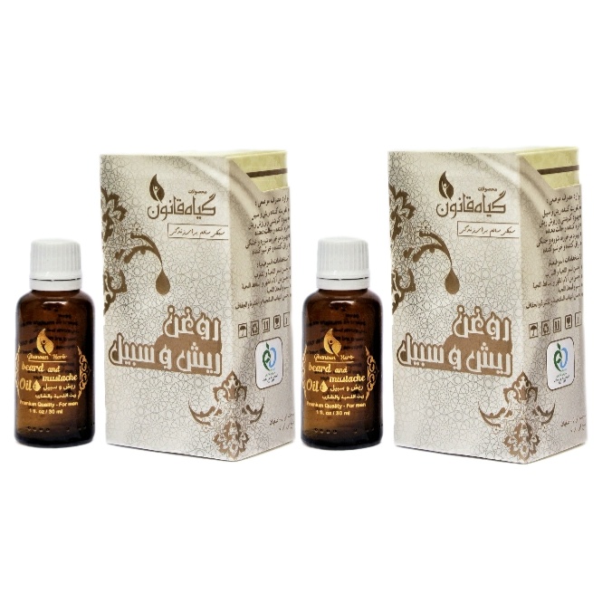 روغن تقویت کننده ریش و سبیل گیاه قانون مدل 2 حجم 30 میلی لیتر مجموعه 2 عددی تقویت کننده مو طلایی