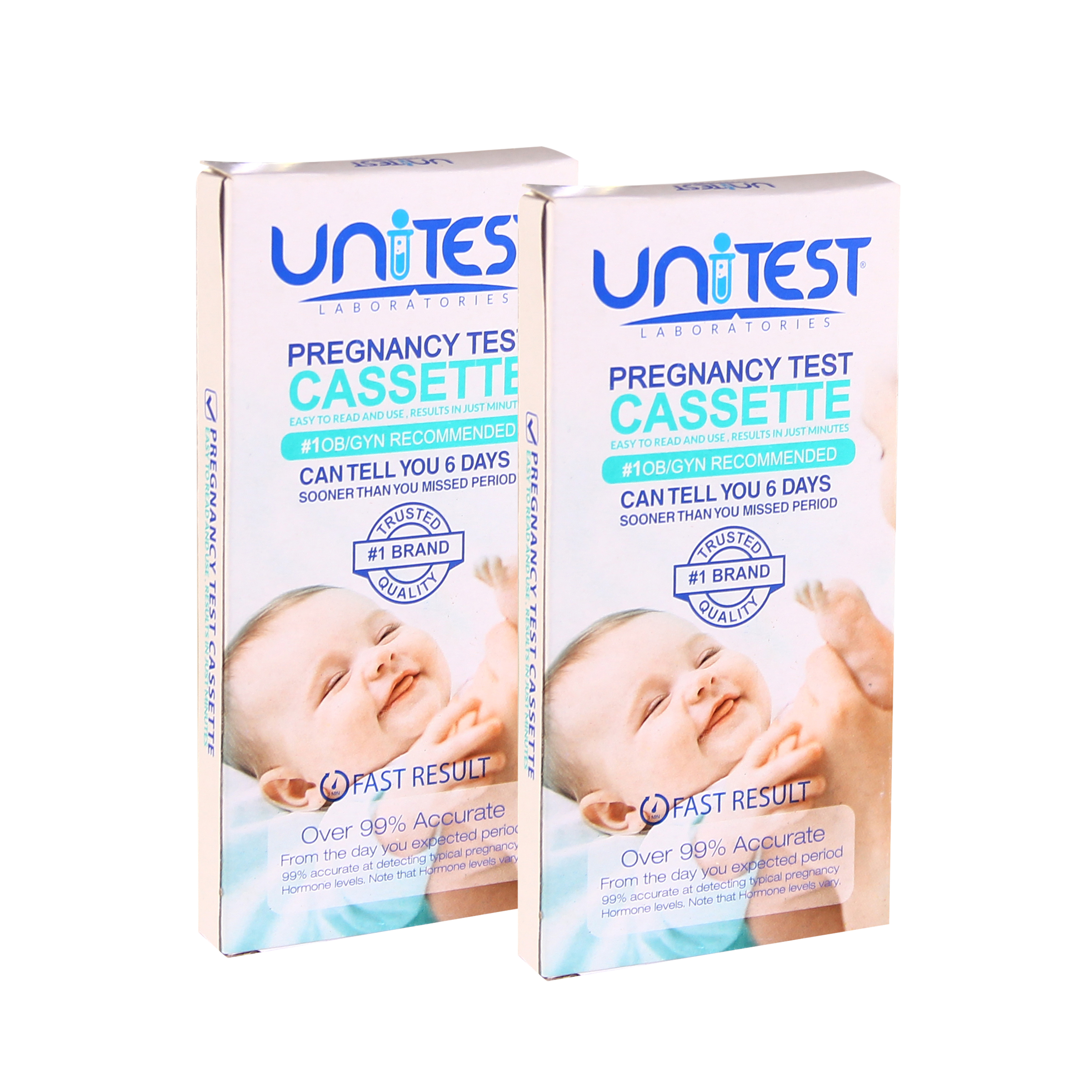 بی بی چک یونی تست مدل CASSETTE مجموعه 2 عددی تست خانگی طلایی
