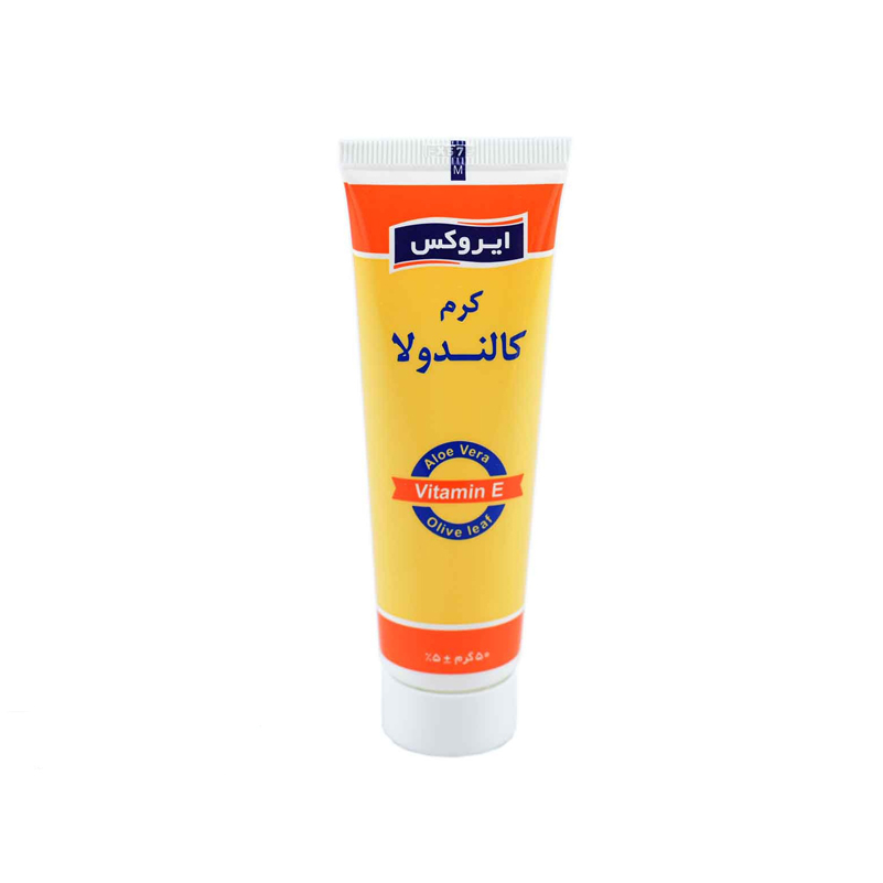 کرم ترمیم کننده ایروکس مدل Calendoola حجم 50 میلی لیتر کرم و ژل ترمیم کننده طلایی