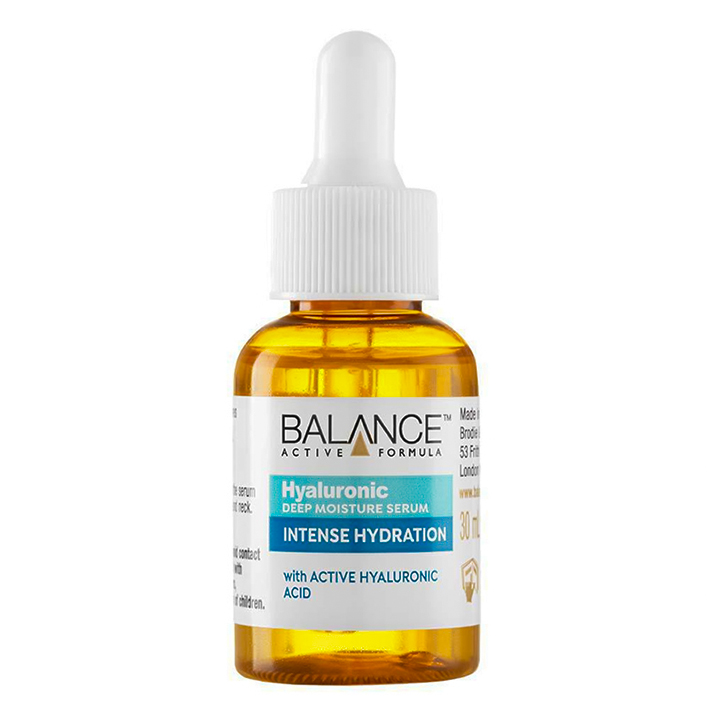 سرم آبرسان و ضدچروک بالانس مدل HYALURONIC INTENSE HYDRATION حجم 30 میلی لیتر سرم پوست طلایی