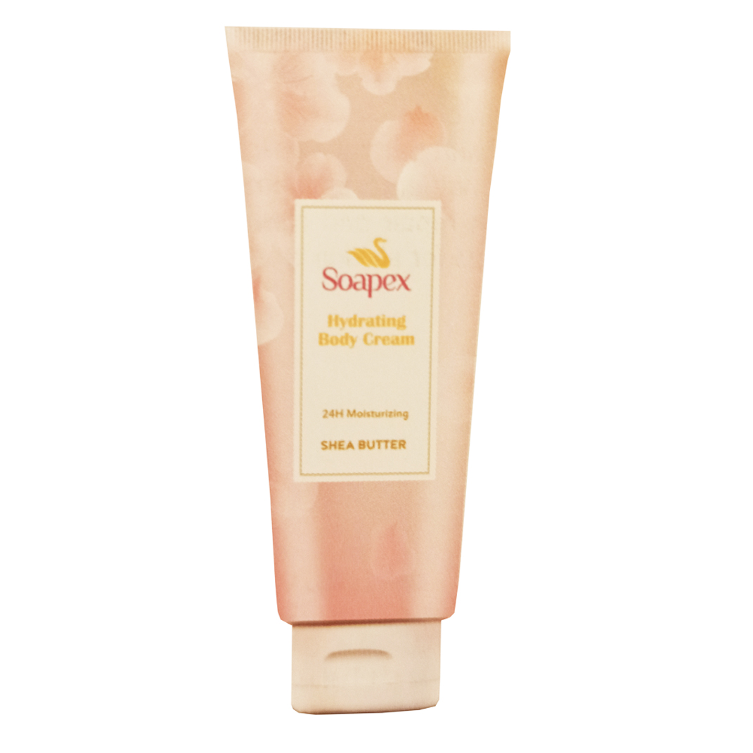 لوسیون بدن سوپکس مدل Shea butter حجم 130 میلی لیتر لوسیون و روغن بدن طلایی