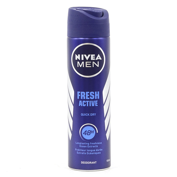اسپری ضد تعریق مردانه نیوآ مدل FRESH ACTIVE QUICK DRY حجم 150 میلی لیتر اسپری ضد تعریق طلایی