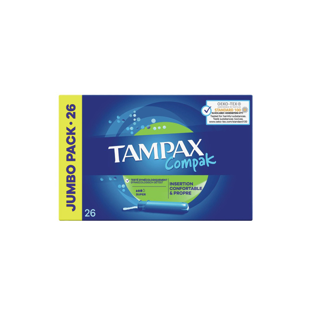 تامپون تامپکس مدل Jumbo Pack بسته 26 عددی نوار بهداشتی طلایی