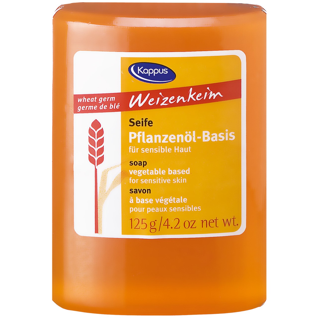 صابون شستشو کاپوس مدل Wheat Germ وزن 125 گرم صابون شستشو طلایی