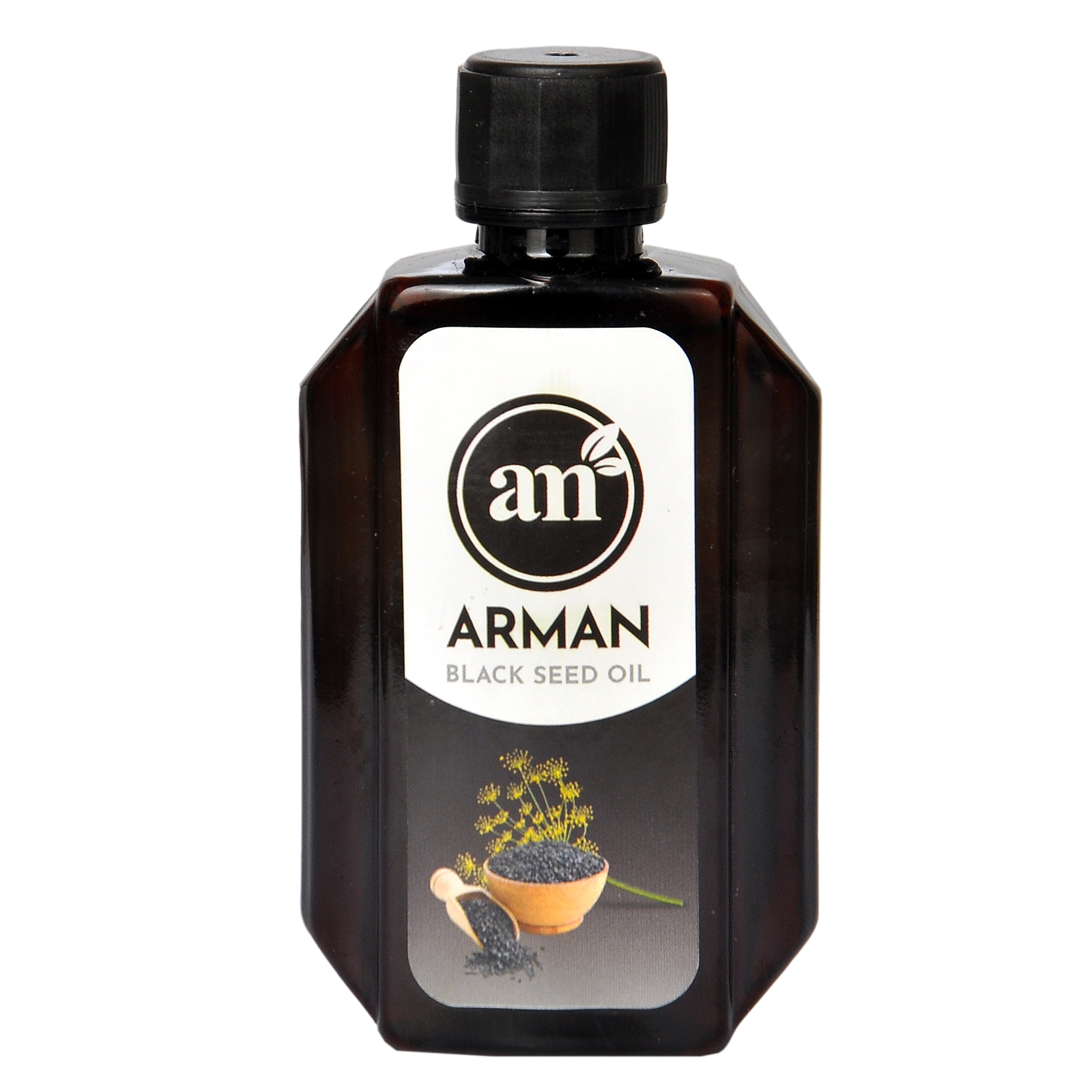 روغن سیاه دانه آرمان مدل Pure Oil حجم 60 میلی لیتر لوسیون و روغن بدن طلایی