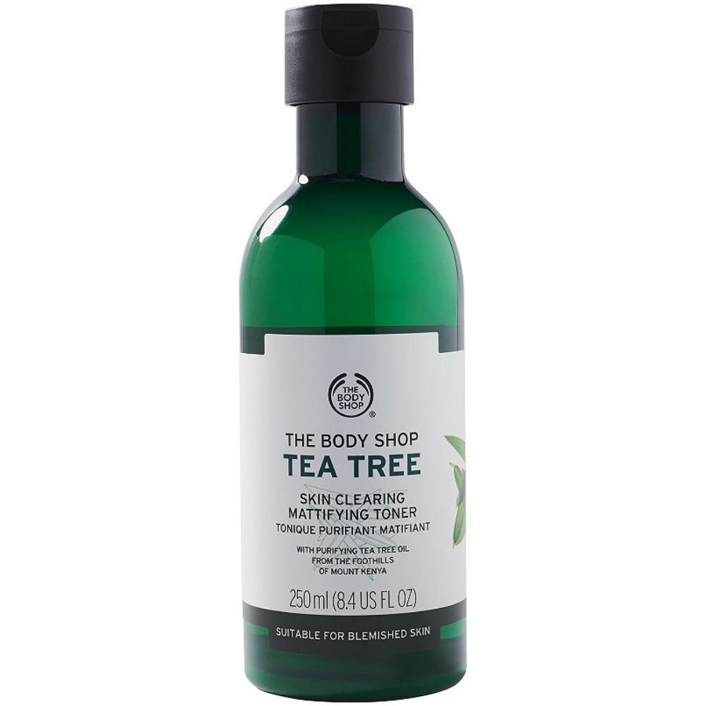 تونر بادی شاپ مدل Tea Tree حجم 250 میلی لیتر تونر طلایی