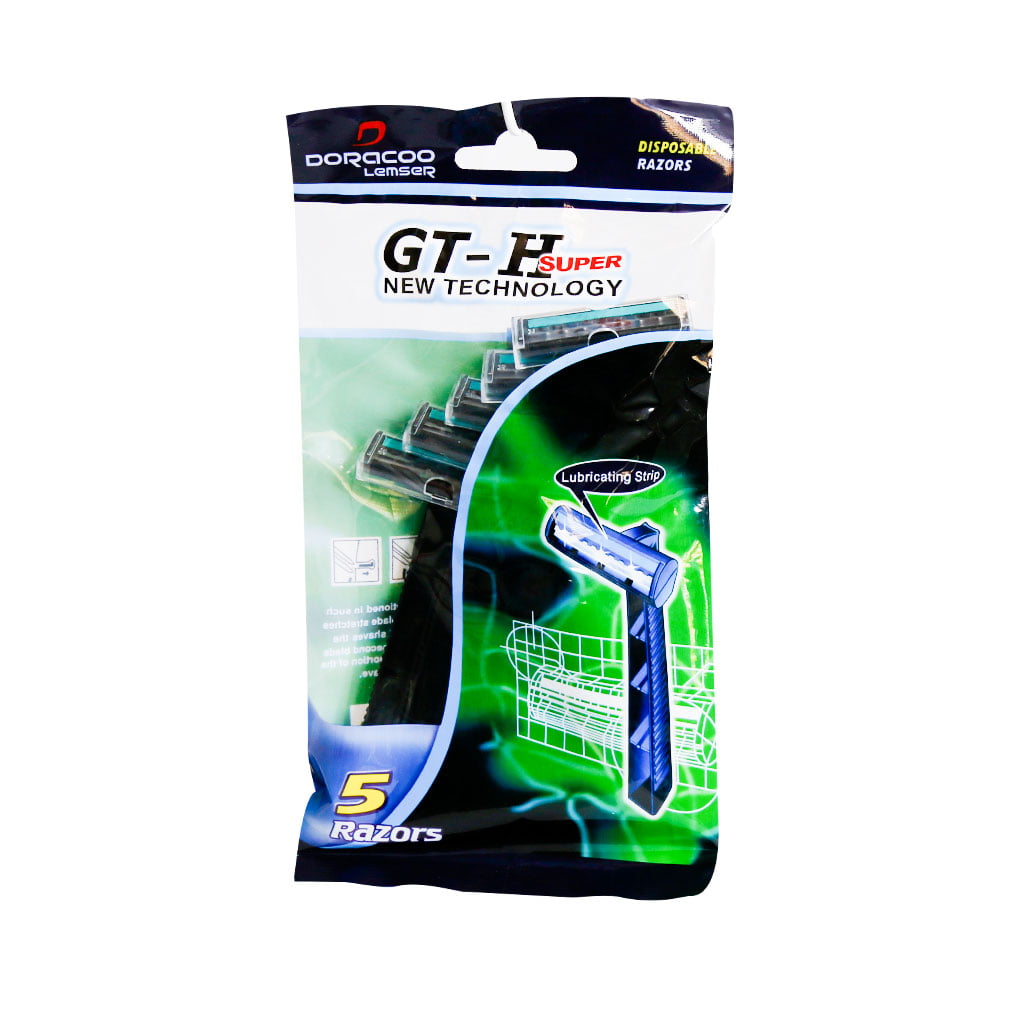 خودتراش لمسر مدل GT- H مجموعه 320 عددی تیغ و یدک اصلاح طلایی