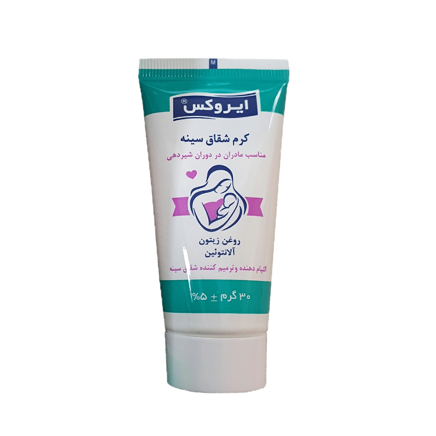 کرم شقاق سینه ایروکس مدل Soothing وزن 30 گرم کرم و ژل ترمیم کننده طلایی