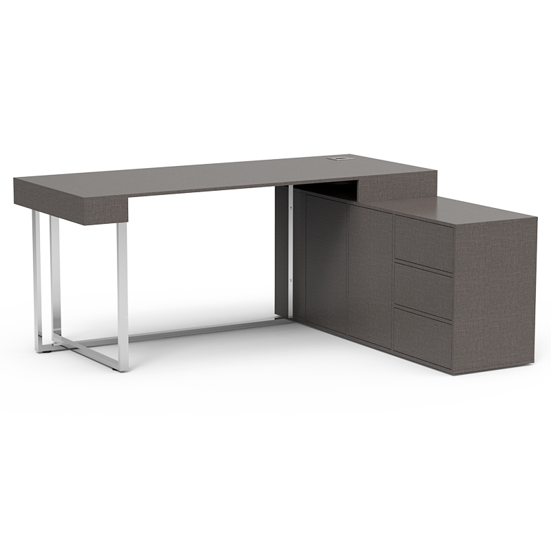 میز مدیریت هیراد مدل M923-MDF میز اداری طلایی