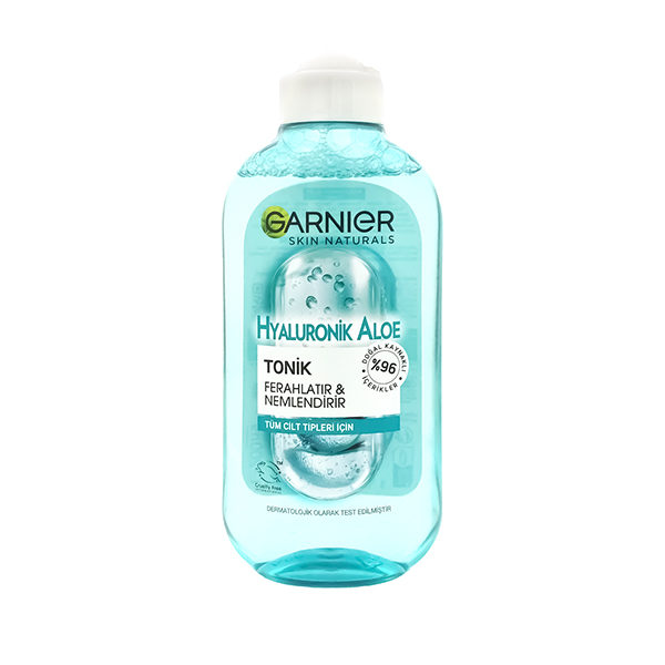 تونر گارنیه مدل Hyaluronik Aloe حجم 200 میلی لیتر تونر طلایی