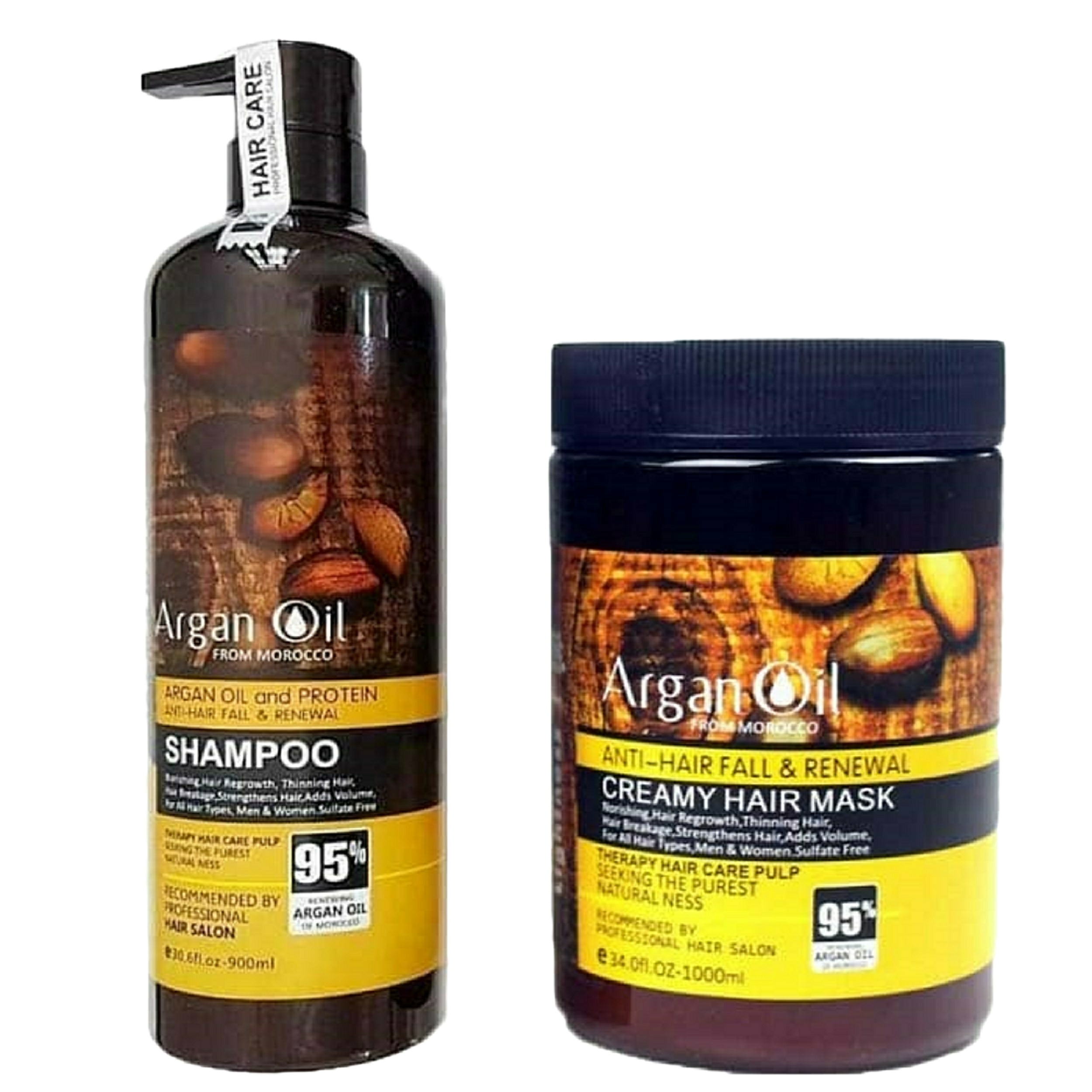 شامپو تقویت کننده و ترمیم کننده مو لایتنس مدل argan حجم 900 میلی لیتر به همراه ماسک مو لایتنس مدل argan oil حجم 1000 میلی لیتر شامپو طلایی