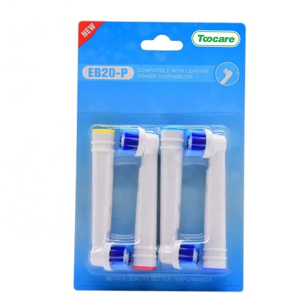 سری یدک مسواک برقی تیکر مدل EB20-P بسته 4 عددی مسواک برقی طلایی