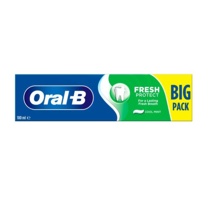 خمیر دندان اورال-بی مدل Fresh Protect حجم 100 میلی لیتر خمیر دندان طلایی