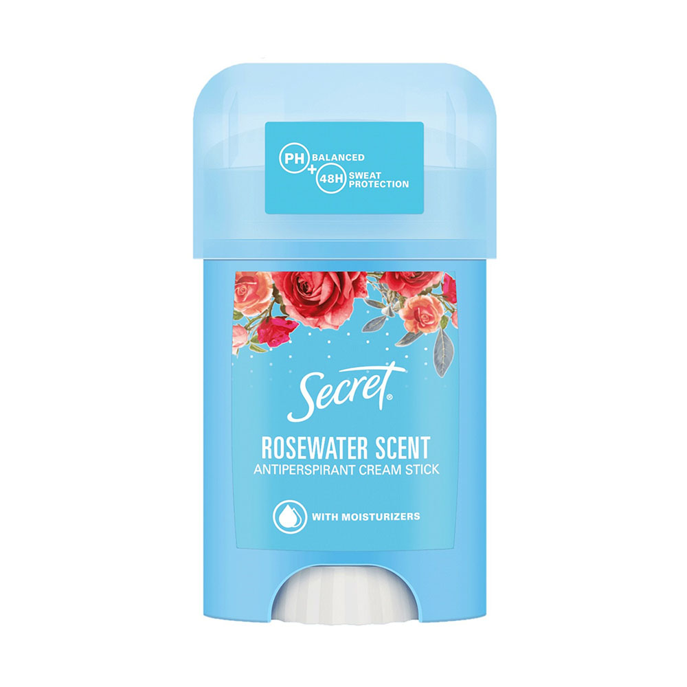 استیک ضد تعریق زنانه سکرت مدل Rosewater Scent حجم 40 میلی لیتر استیک ضد تعریق طلایی