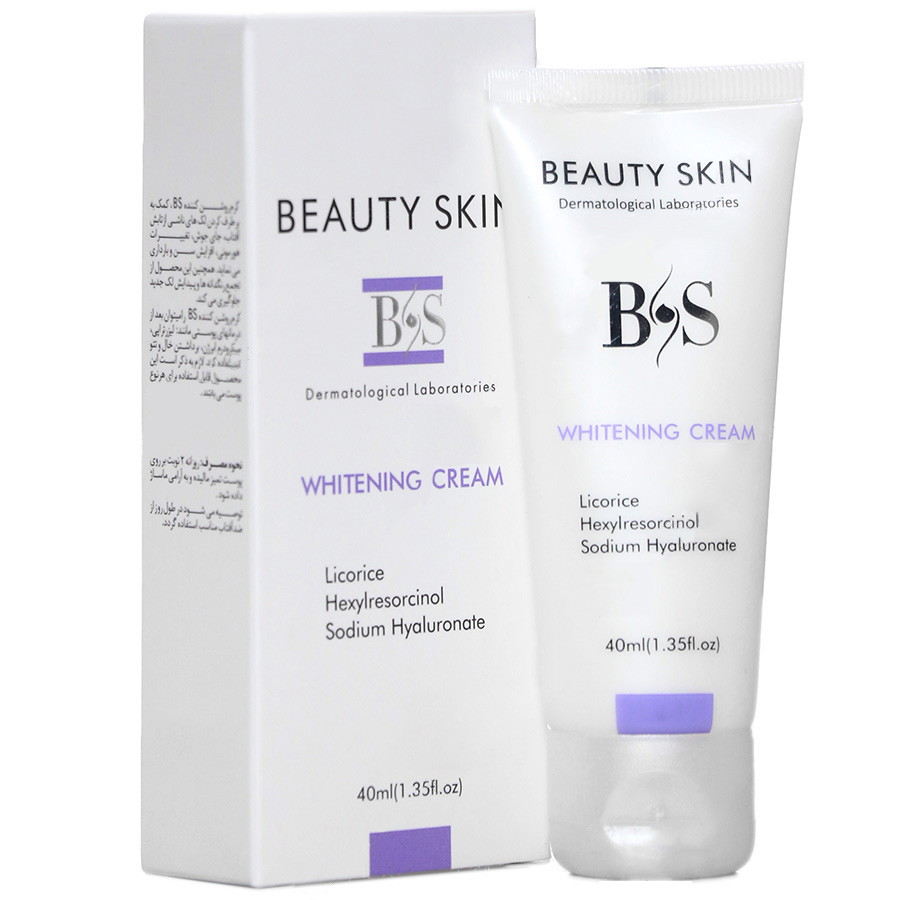 کرم ضد لک بی اس بیوتی اسکین مدل whiten & licorice حجم 40 میلی لیتر کرم ضد لک طلایی